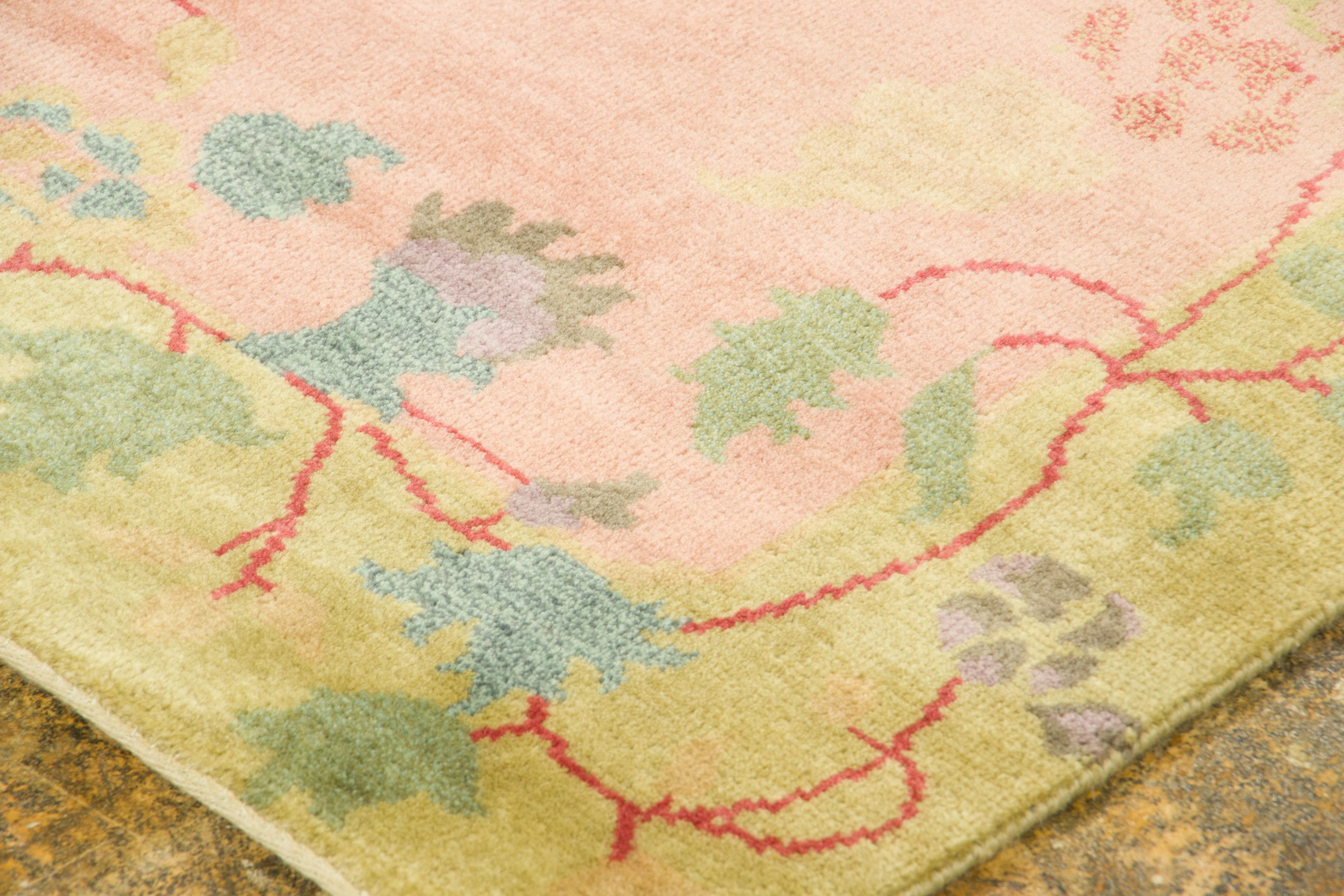 Chinese Deco Floral Runner