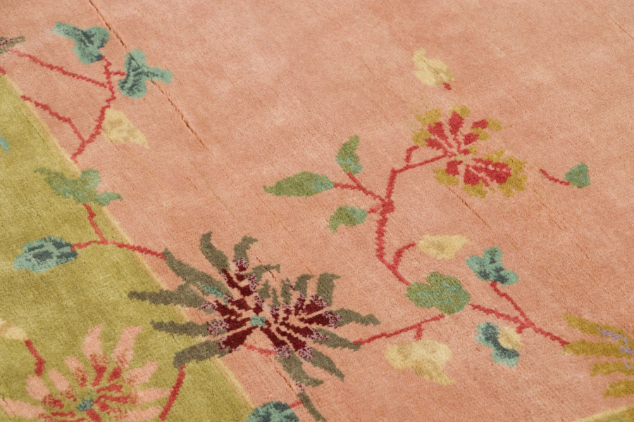 Contemporary Chinese Deco Square Rug