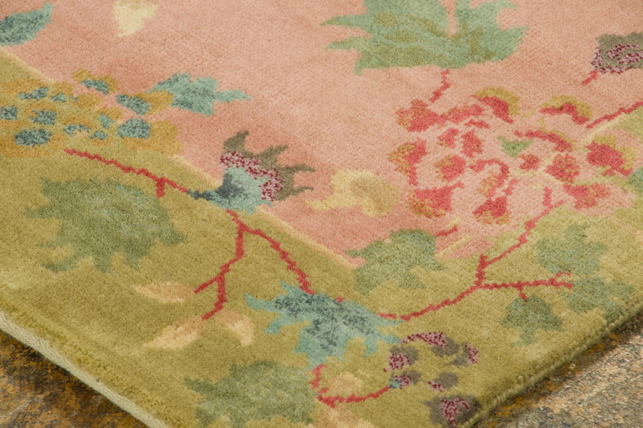 Contemporary Chinese Deco Square Rug