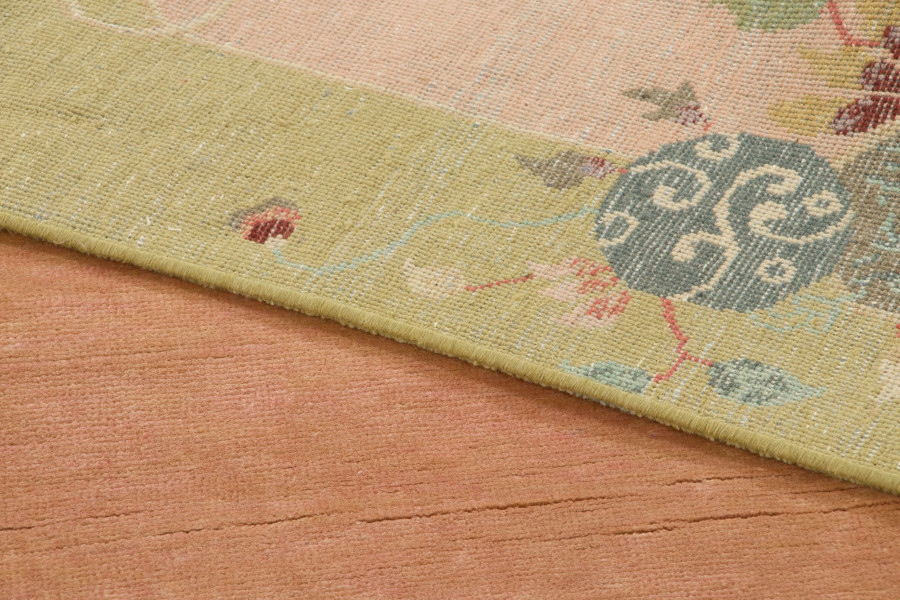 Contemporary Chinese Deco Square Rug