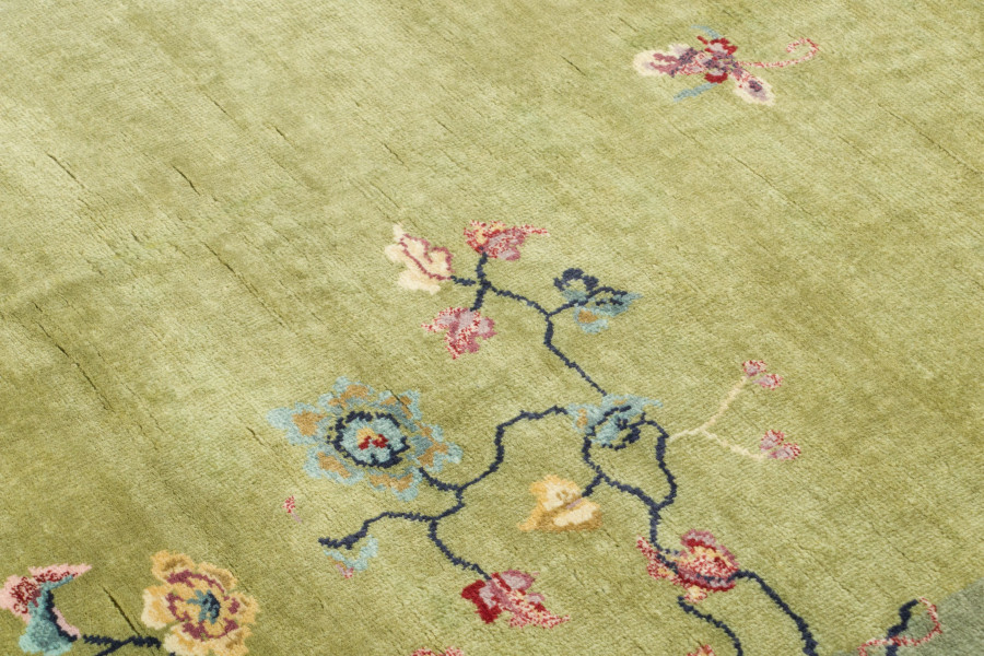 Contemporary Chinese Deco Square Rug