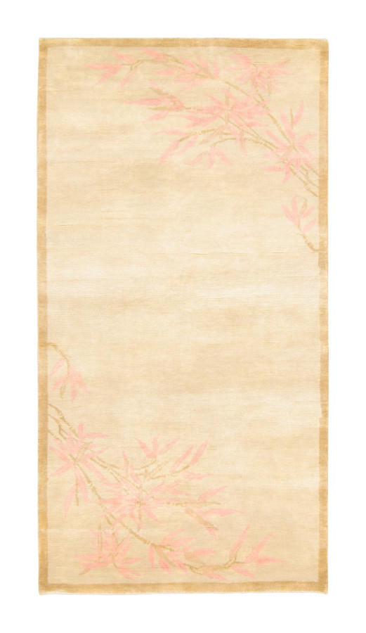 Rug & Kilim's Contemporary Chinese Deco Runner with Pastel Floral Design