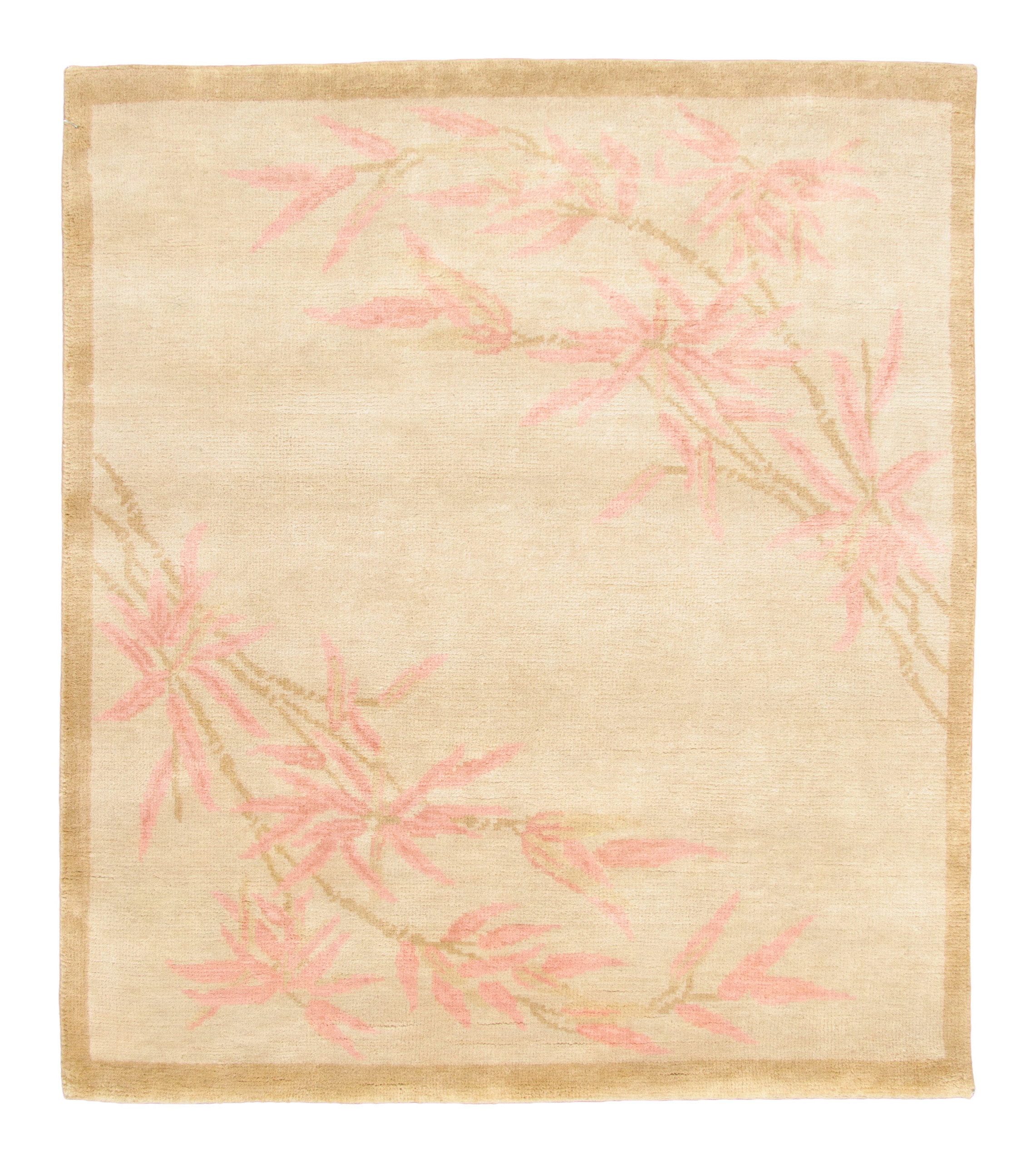 Contemporary Chinese Deco Square Rug