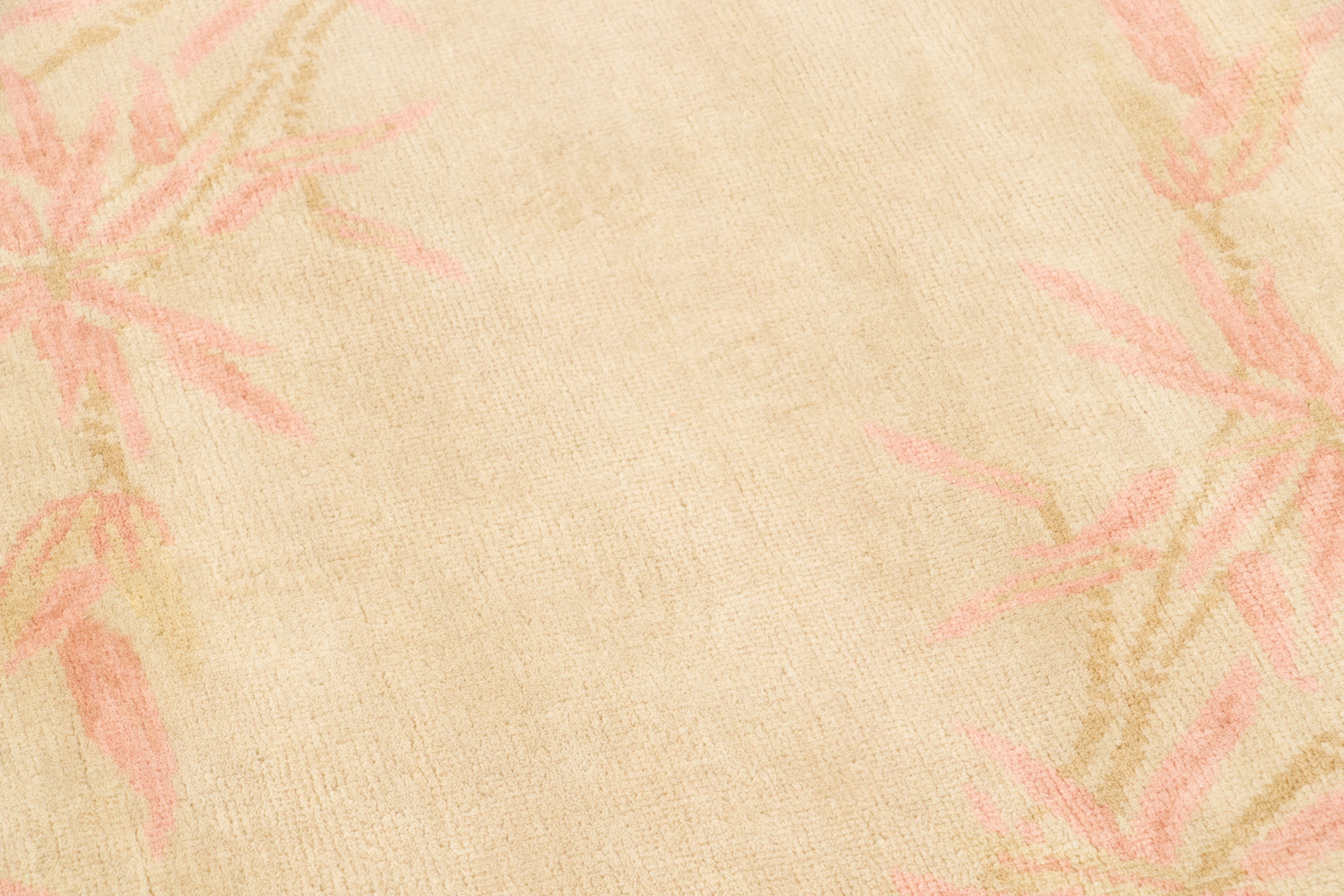 Contemporary Chinese Deco Square Rug