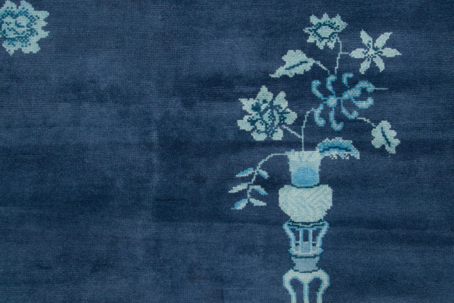 Contemporary Chinese Deco Square Rug