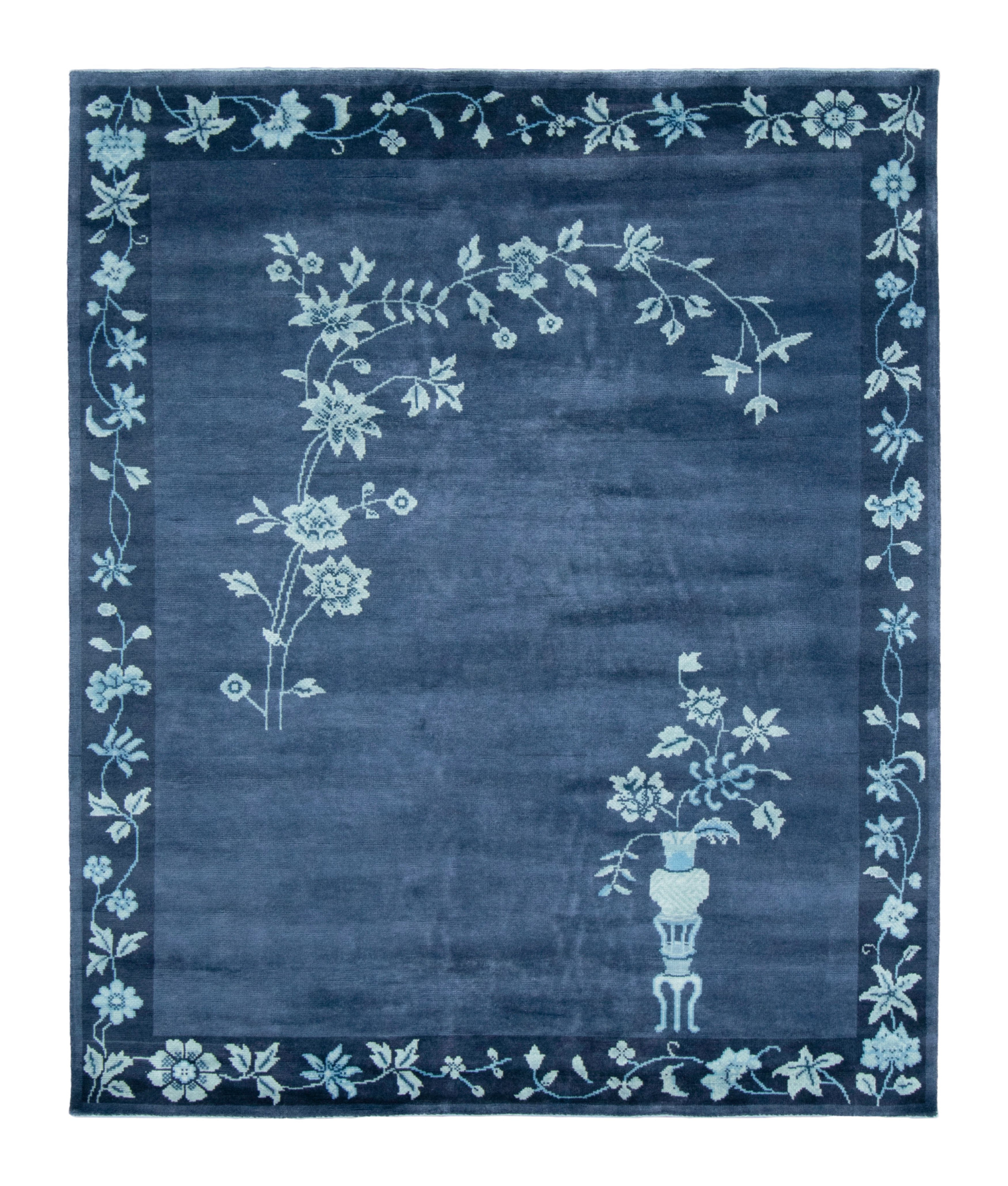 Contemporary Chinese Deco Pictorial Rug