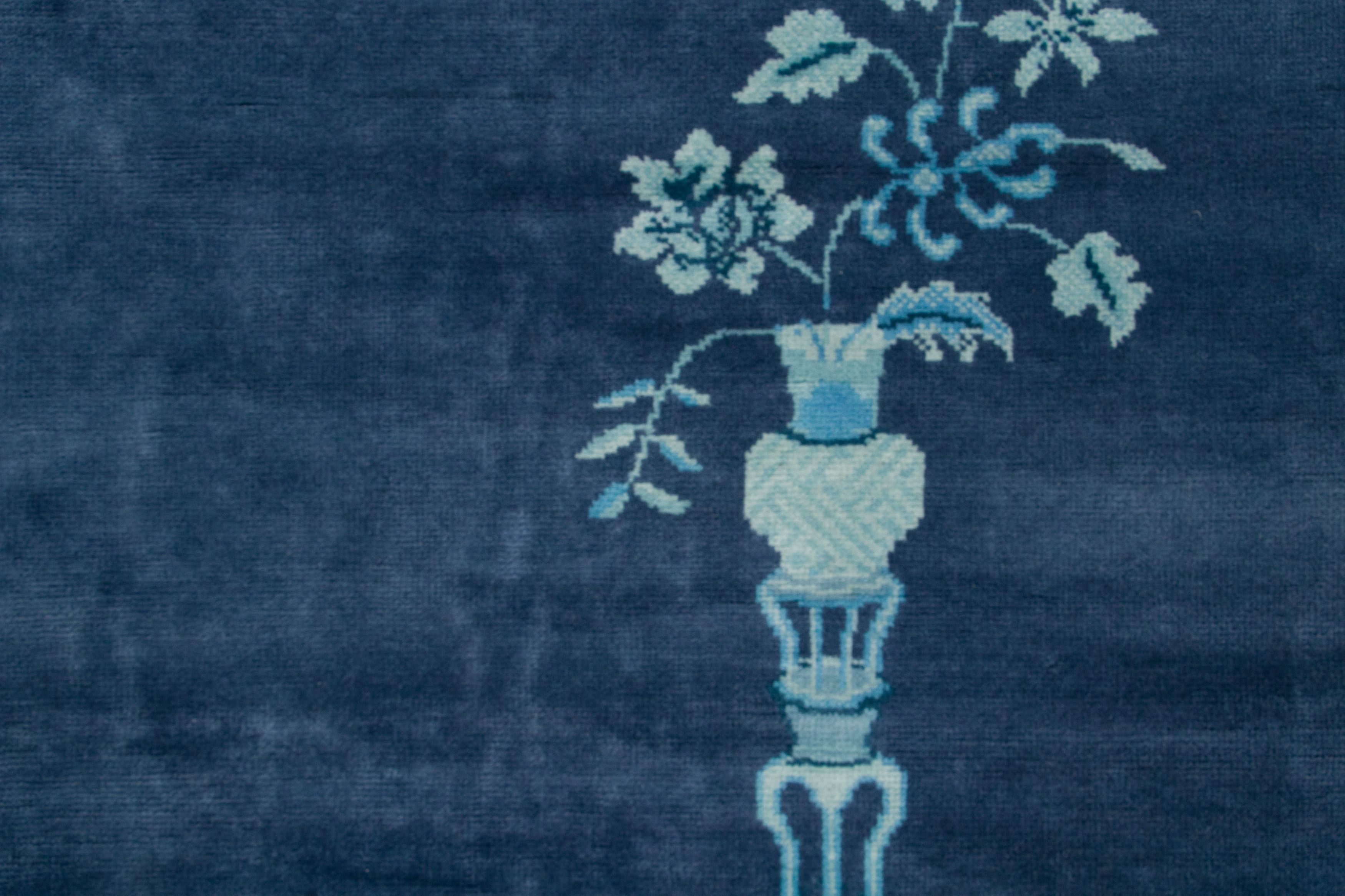 Contemporary Chinese Deco Pictorial Rug