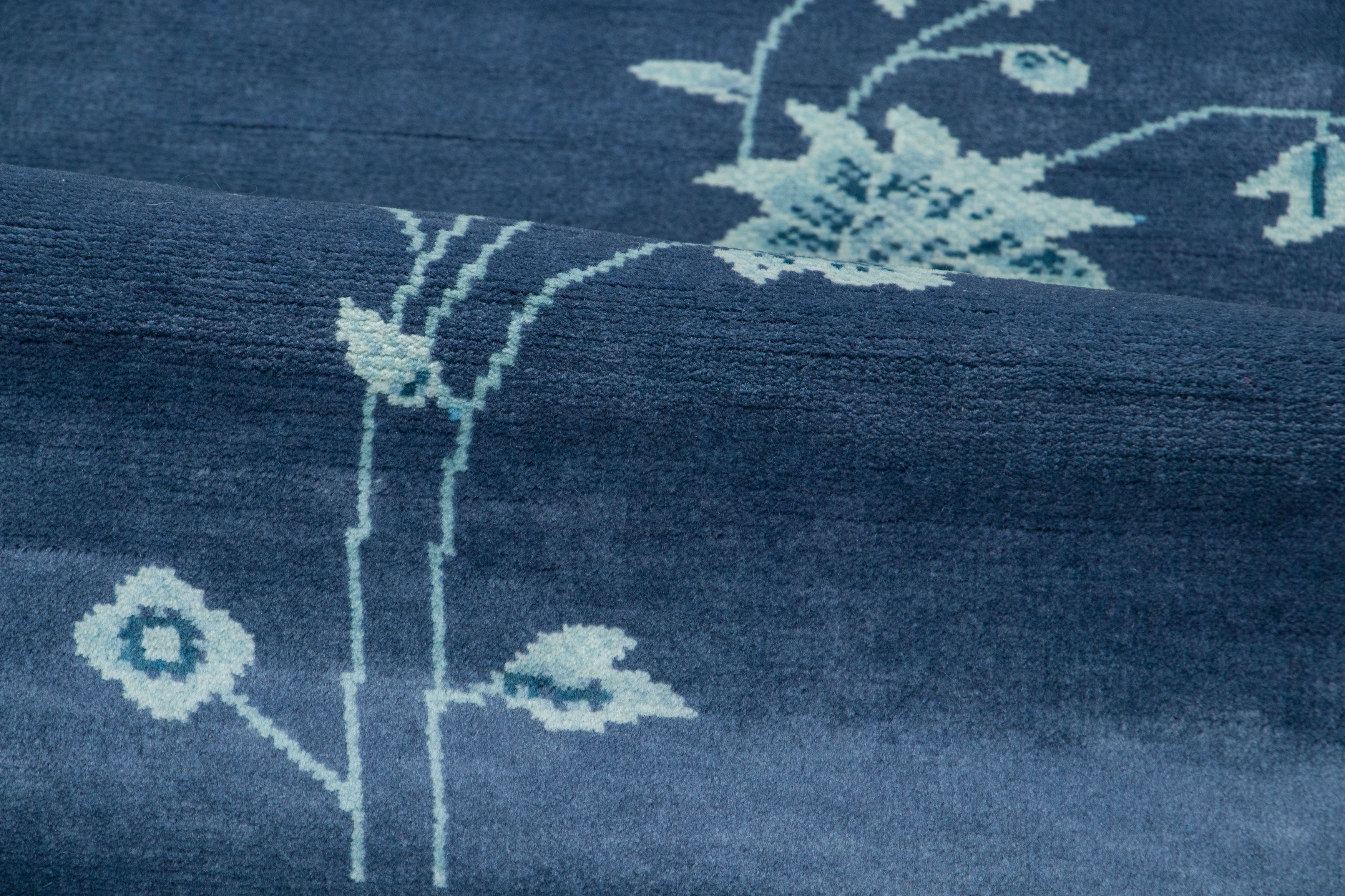 Contemporary Chinese Deco Pictorial Rug
