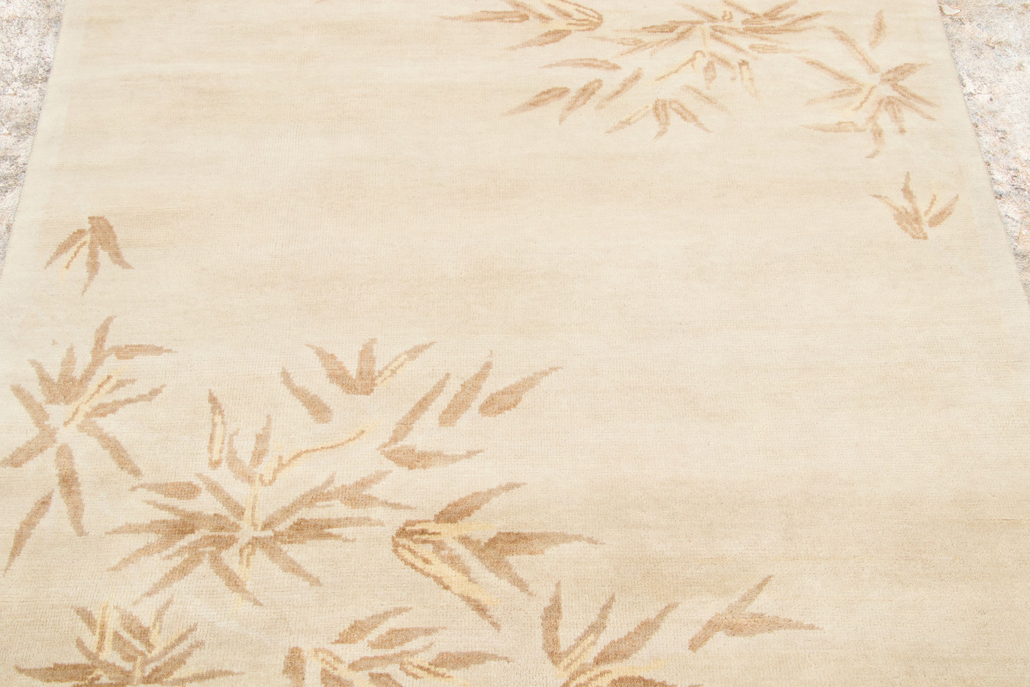 Contemporary Chinese Deco Square Rug