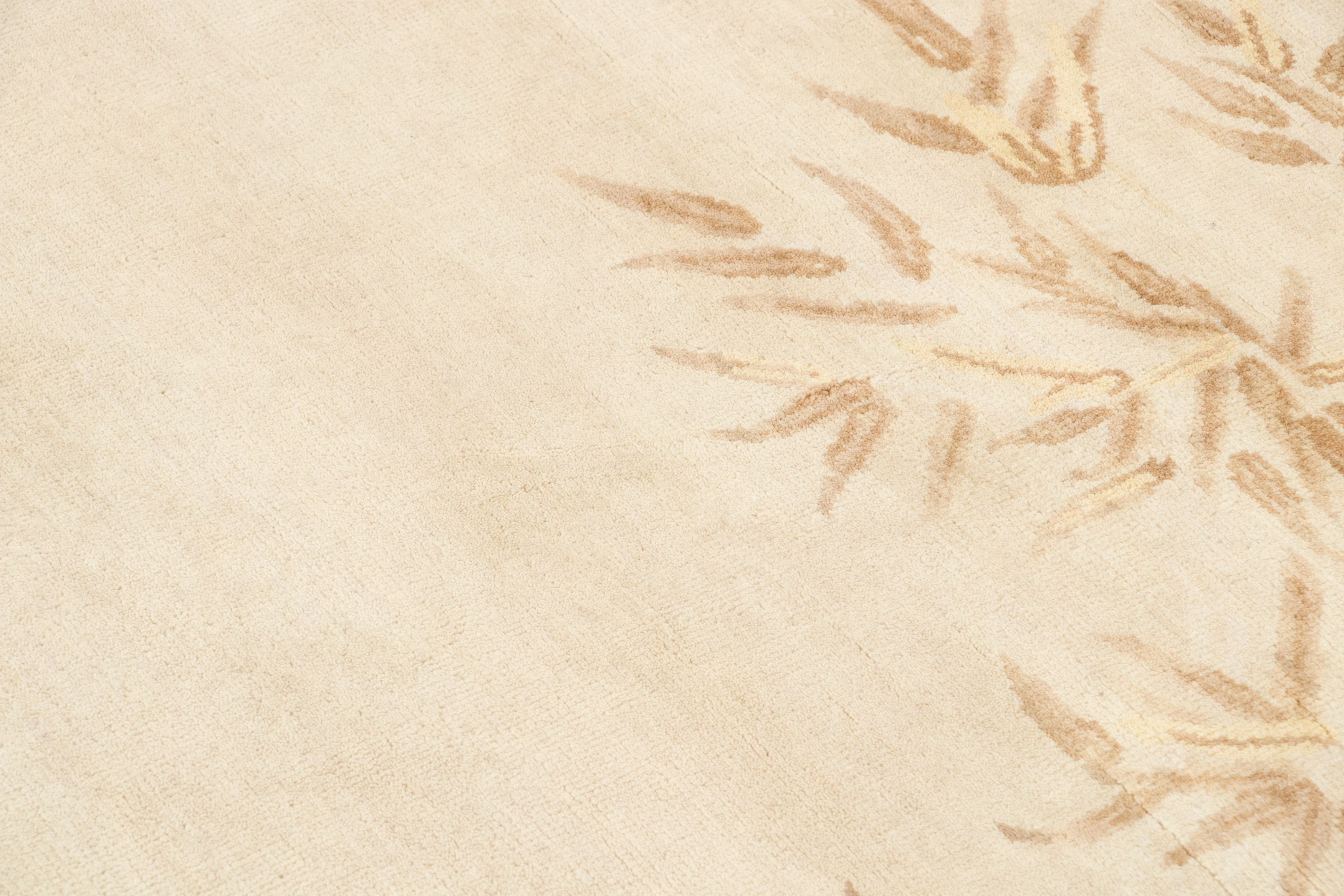 Contemporary Chinese Deco Square Rug