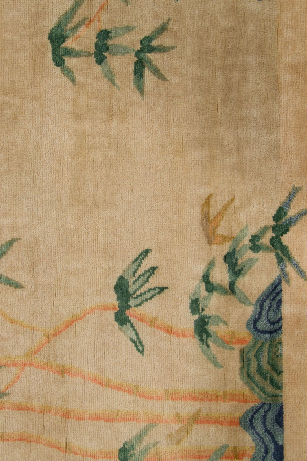 Contemporary Chinese Deco Square Rug