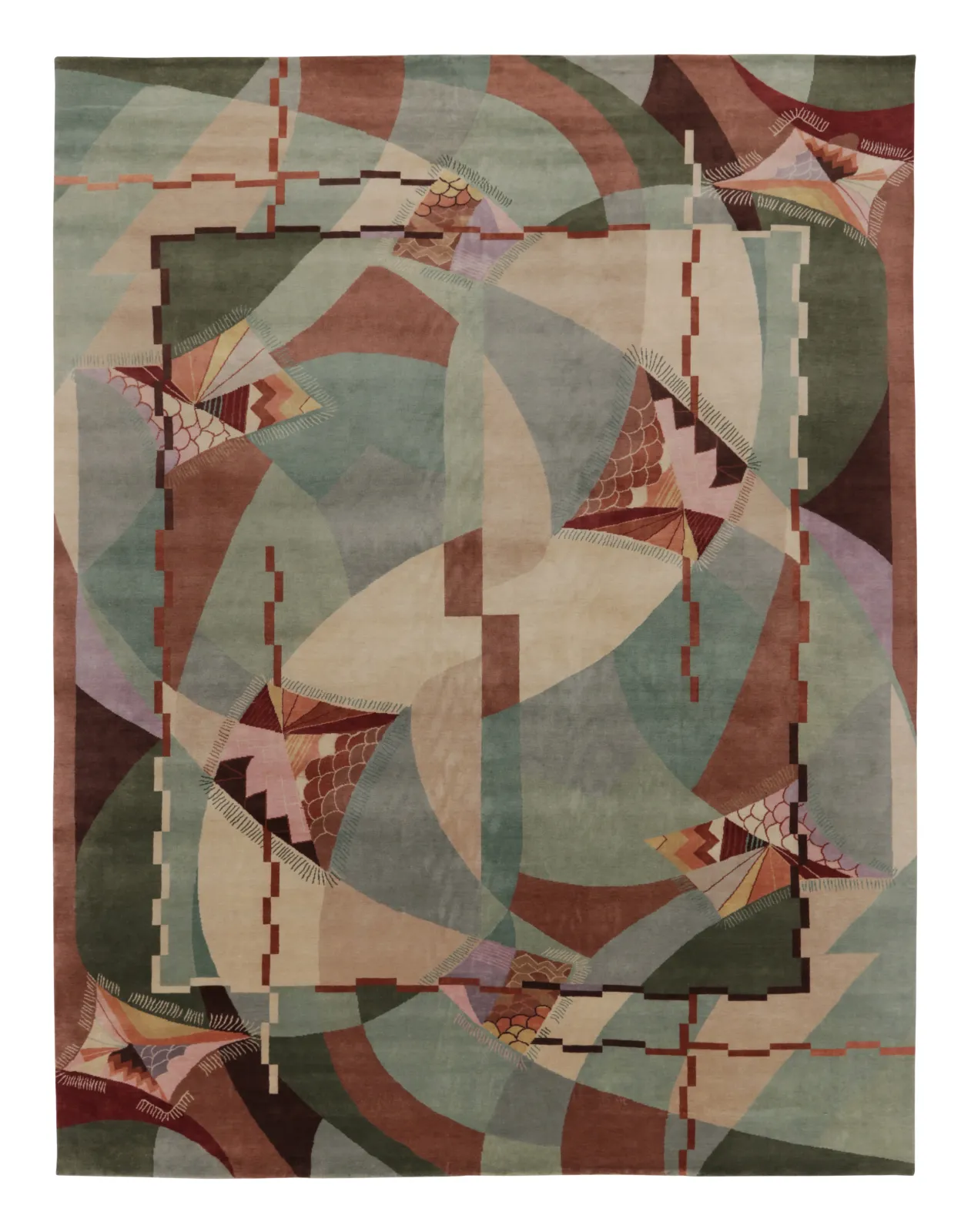 Oversized Contemporary Chinese Deco Rug
