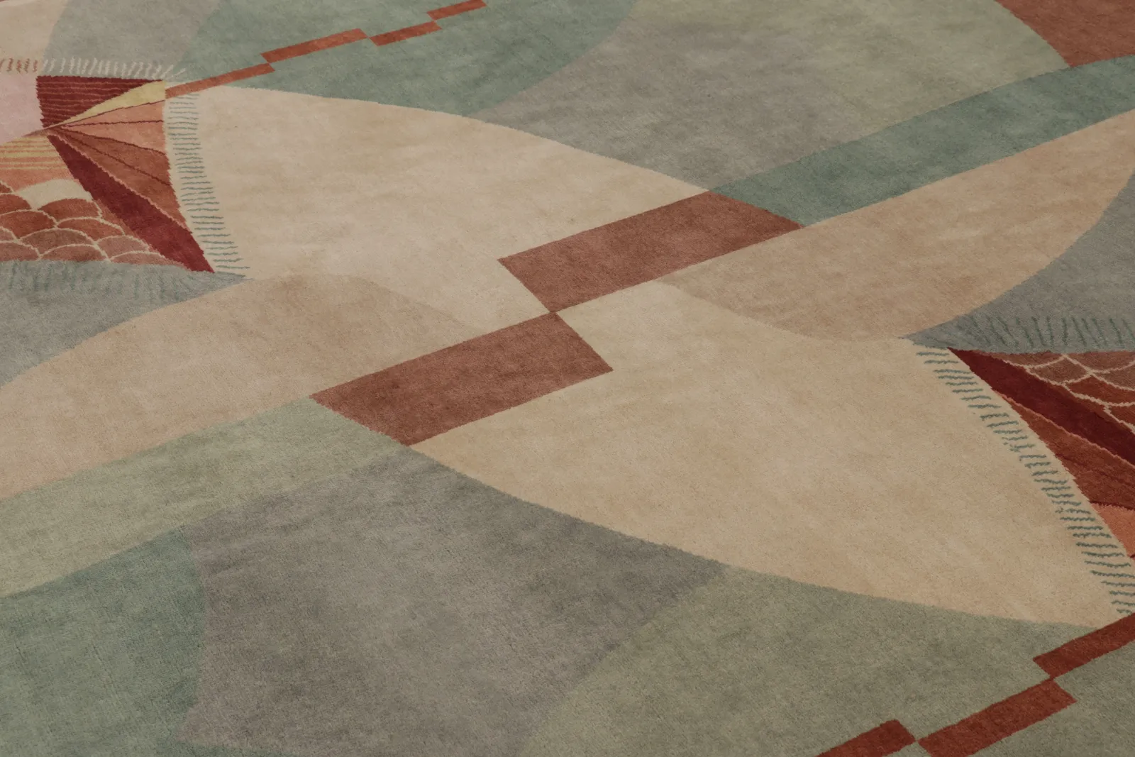 Oversized Contemporary Chinese Deco Rug