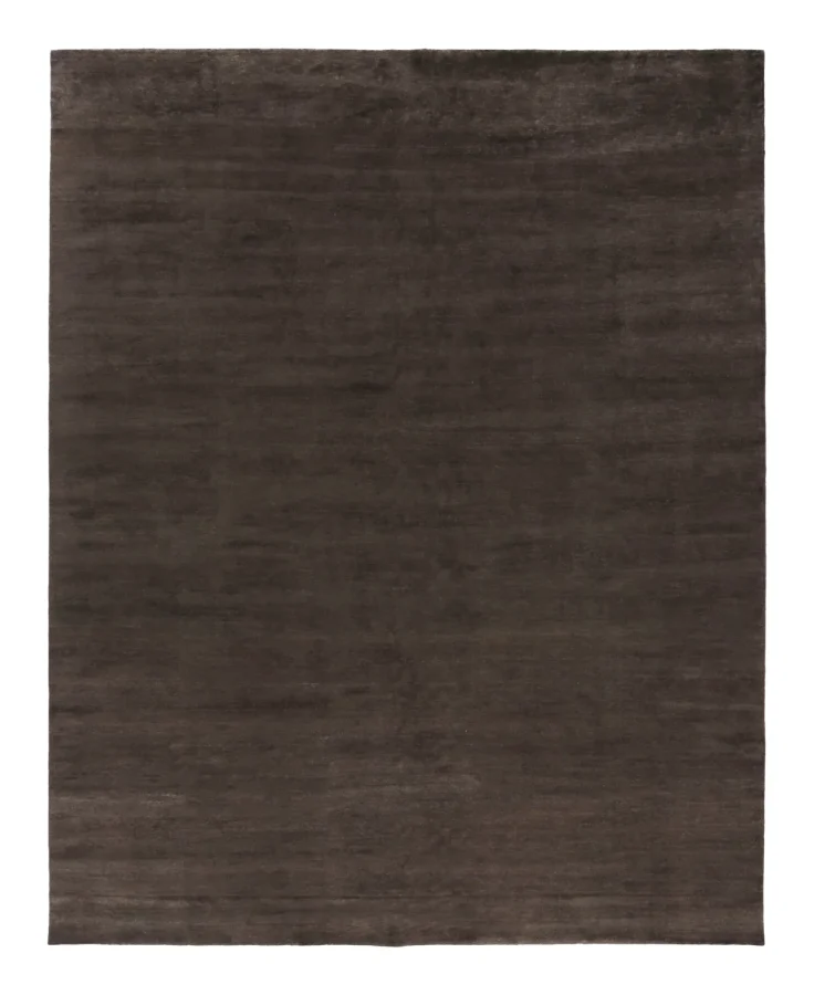 Rug & Kilim's Oversized Contemporary Rug in Charcoal with Textural Design
