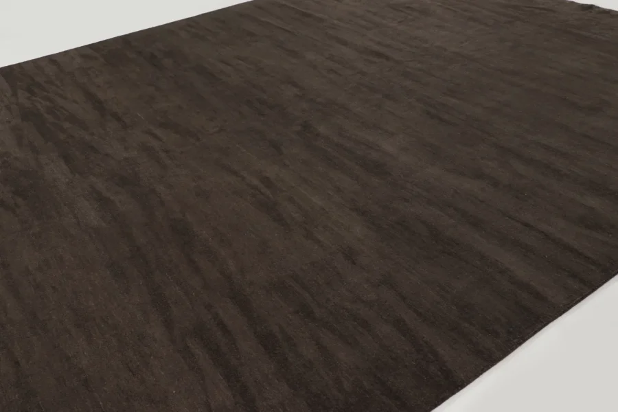 Hover image of Rug & Kilim's Oversized Contemporary Rug in Charcoal with Textural Design
