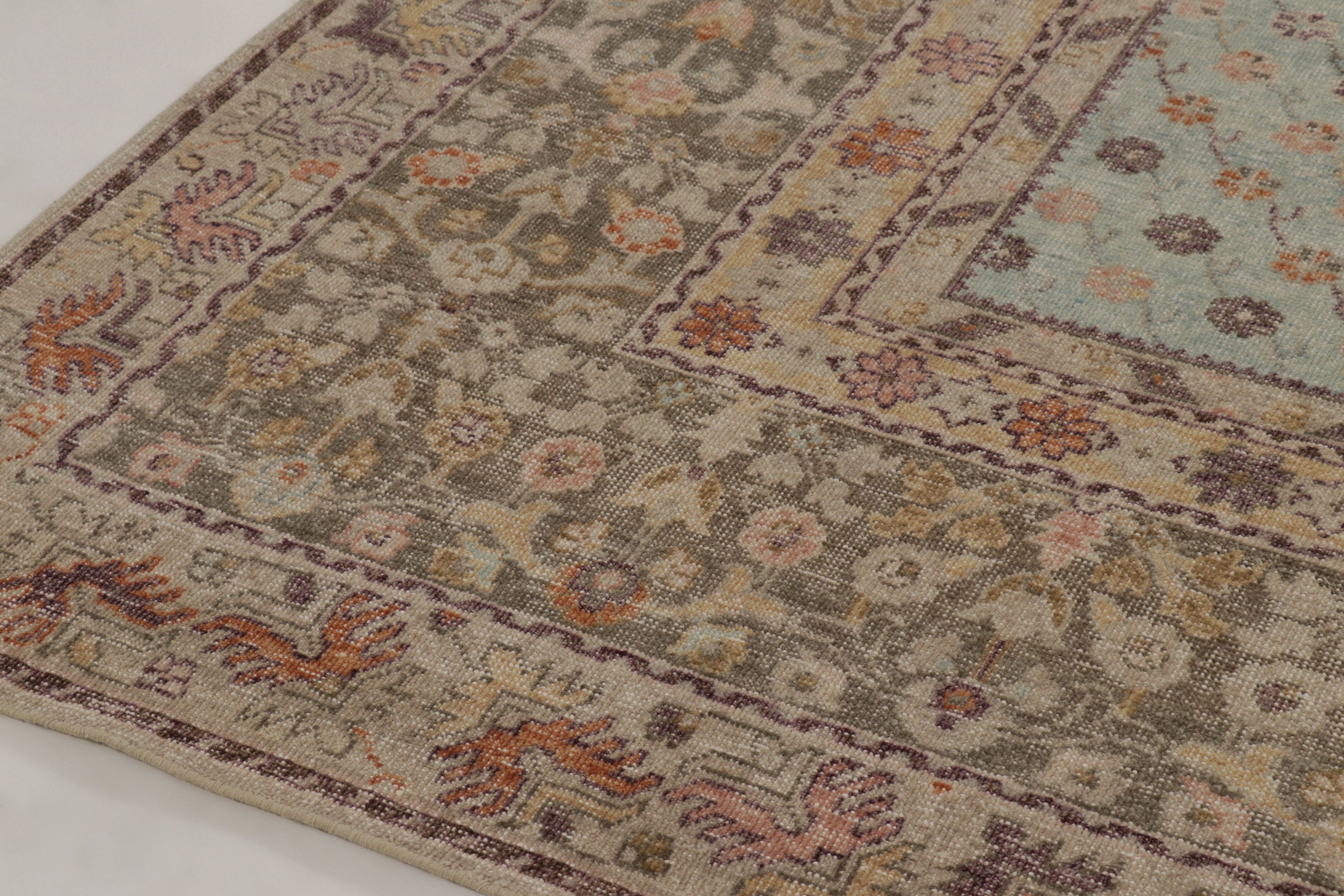 Distressed Ghiordes Rug