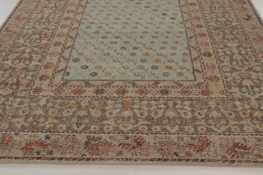 Distressed Ghiordes Rug