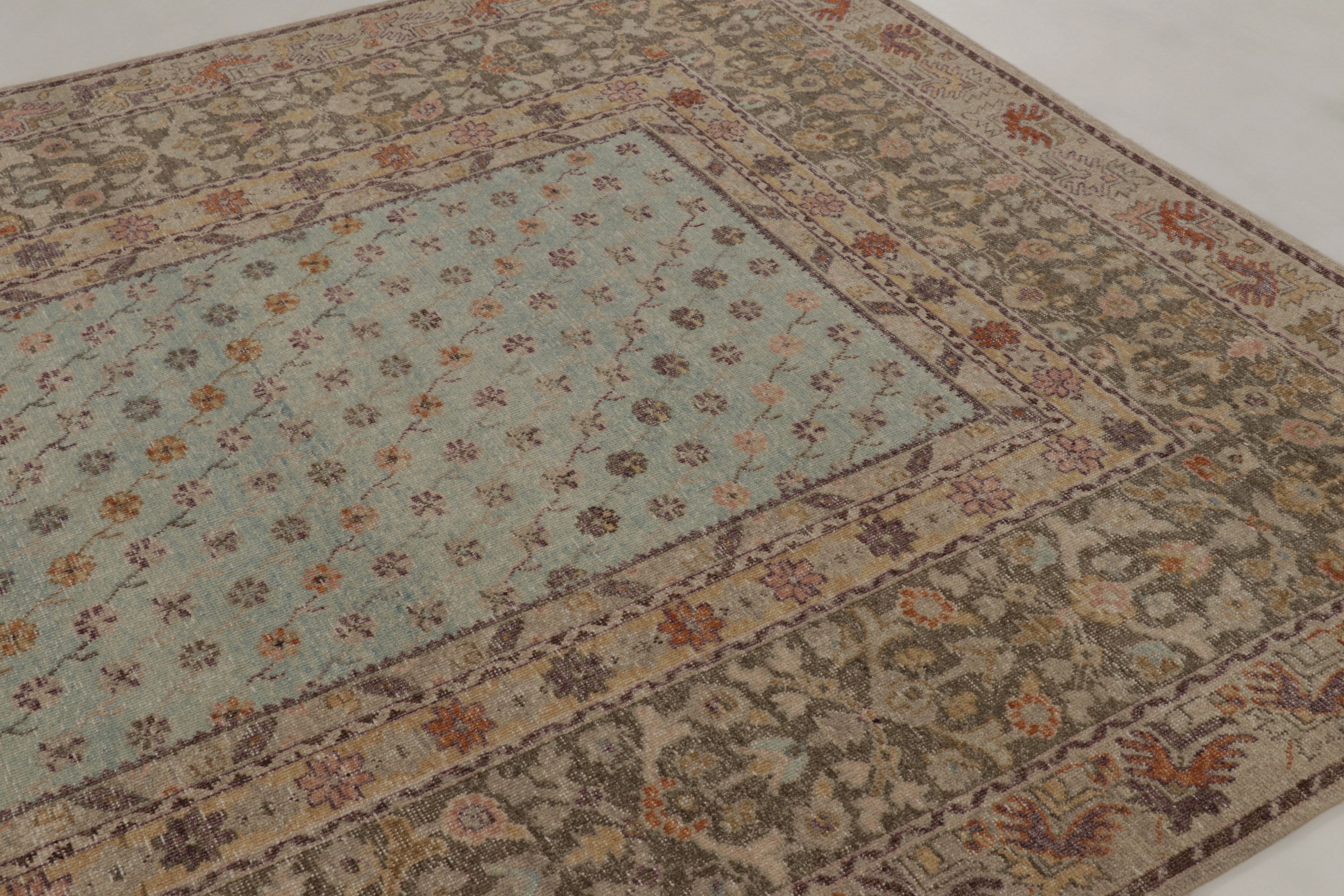 Distressed Ghiordes Rug