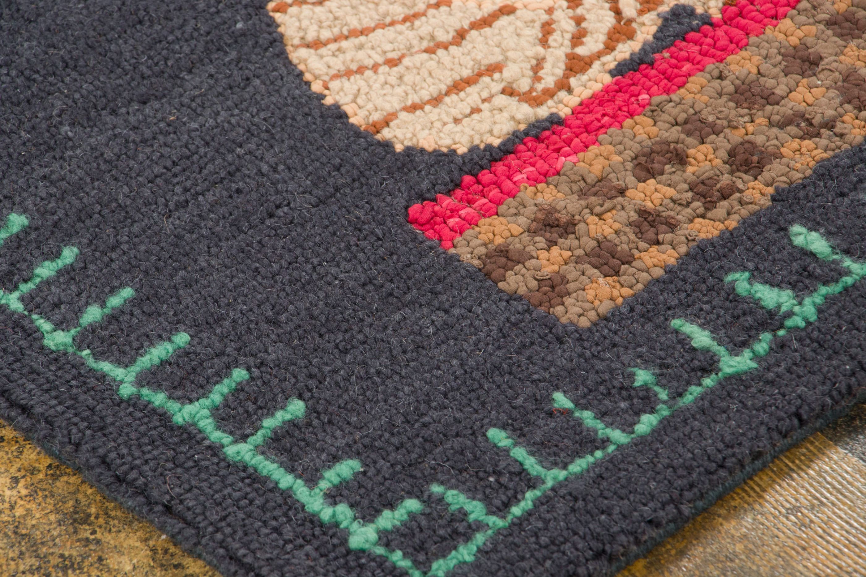Contemporary Pictorial Hooked Runner