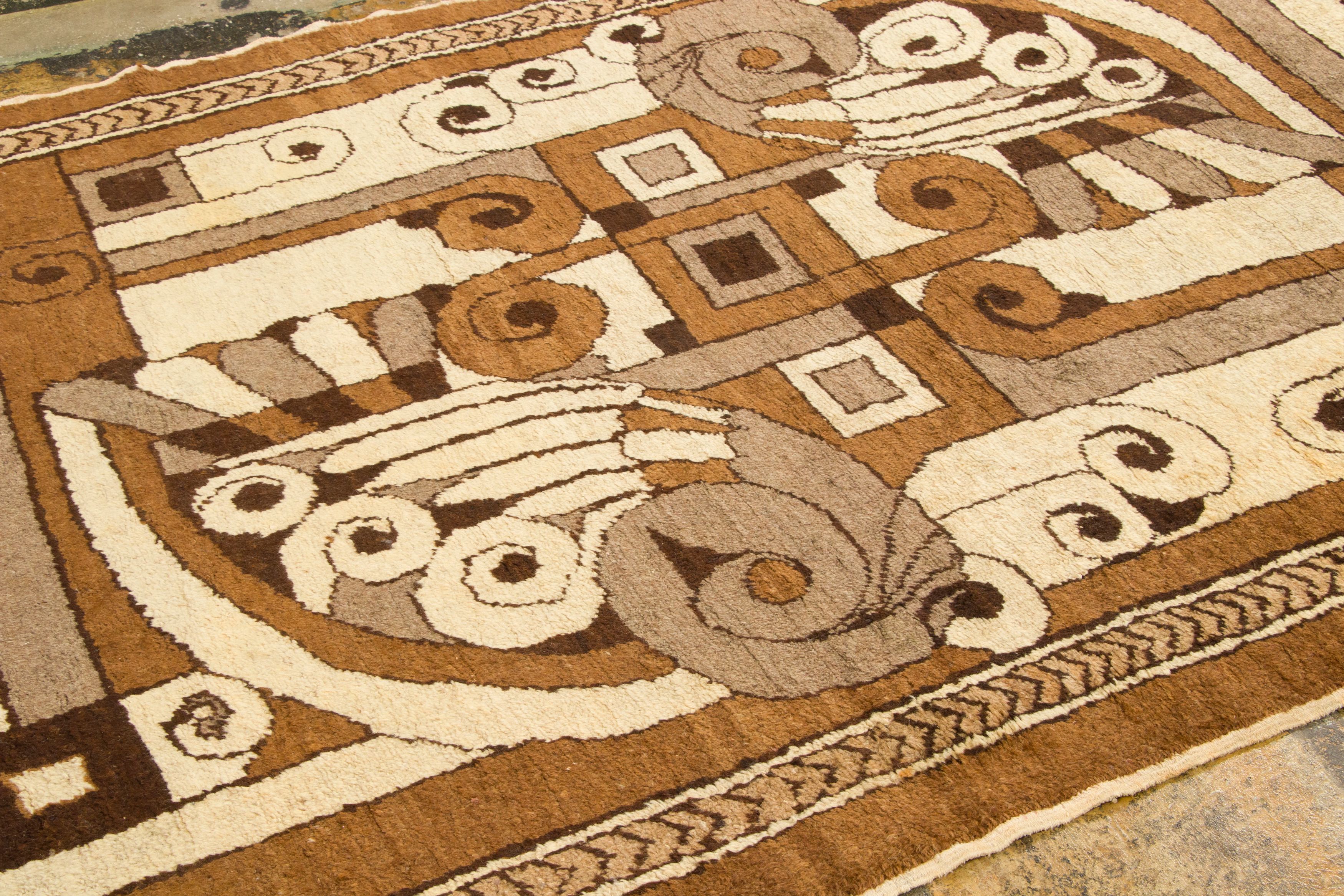 Vintage French Art Deco Rug