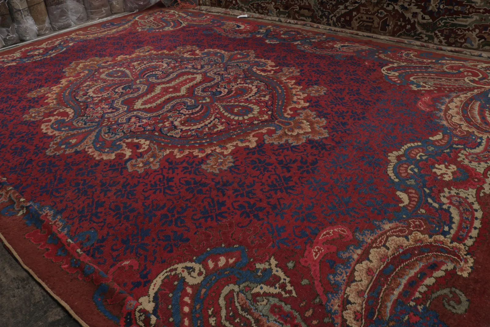 Oversized Antique Turkish Oushak Rug