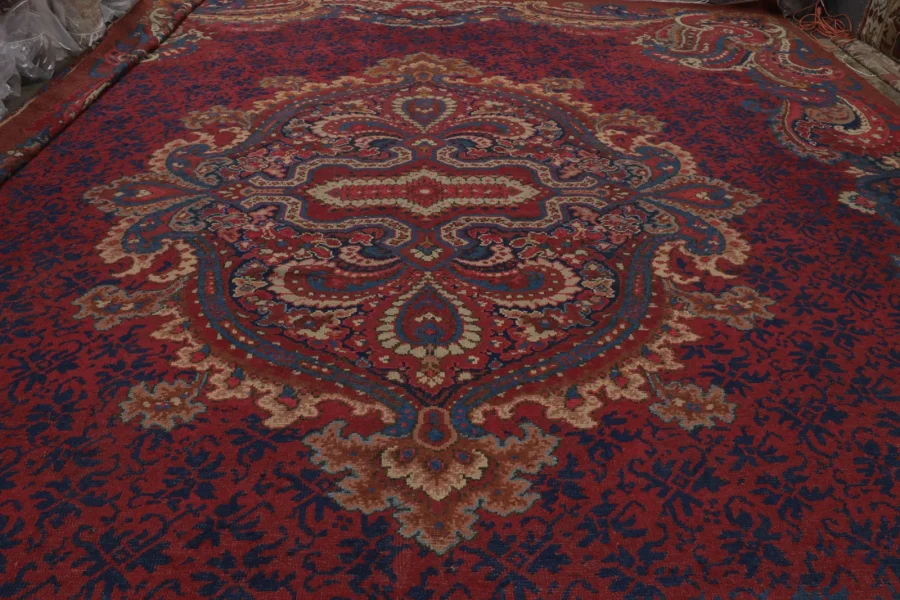Oversized Antique Turkish Oushak Rug