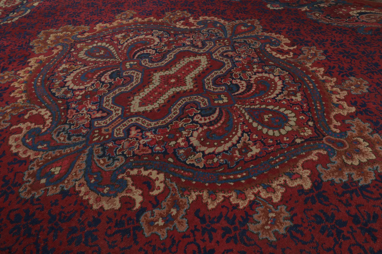 Oversized Antique Turkish Oushak Rug