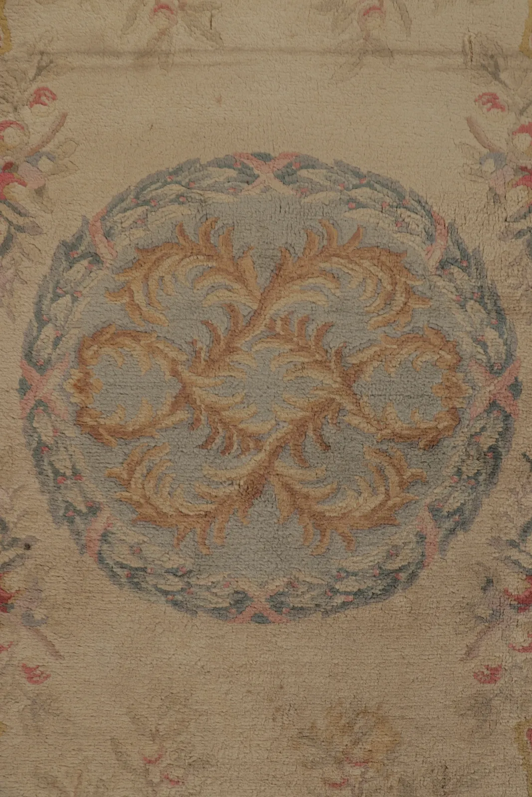 Antique Floral Savonnerie Rug