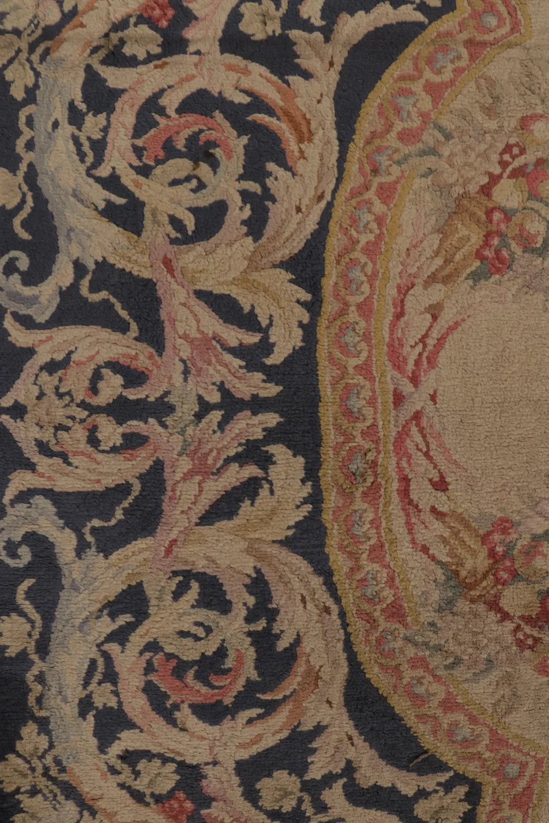 Antique Floral Savonnerie Rug
