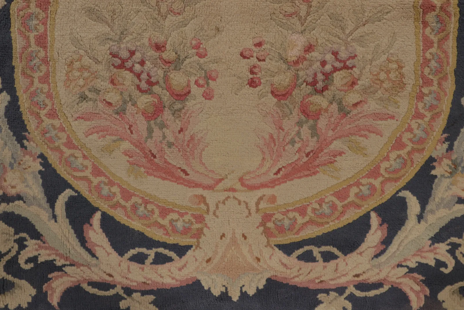Antique Floral Savonnerie Rug