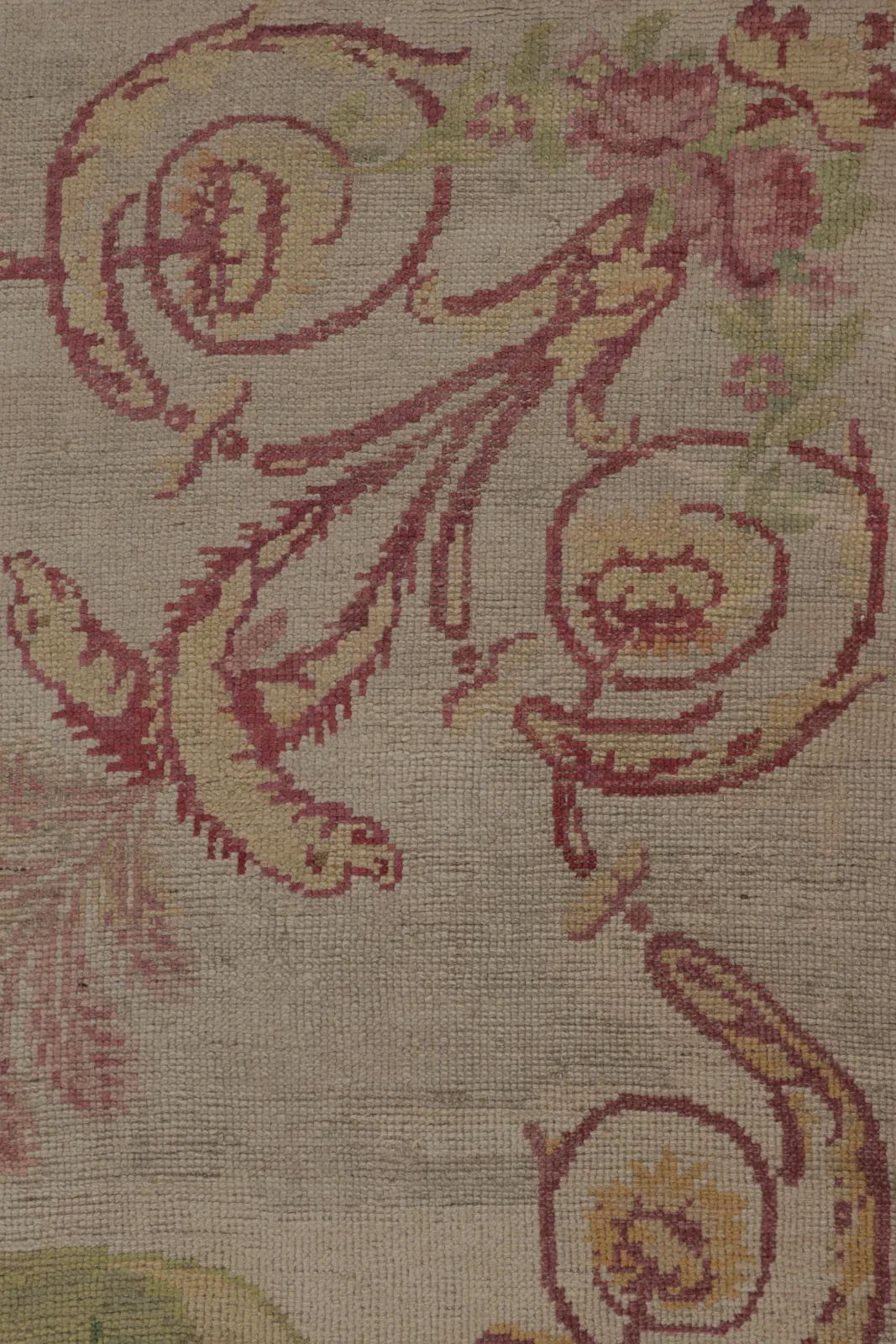 Antique Aubusson Medallion Rug
