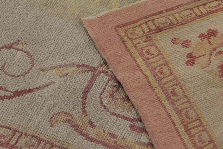 Antique Aubusson Medallion Rug
