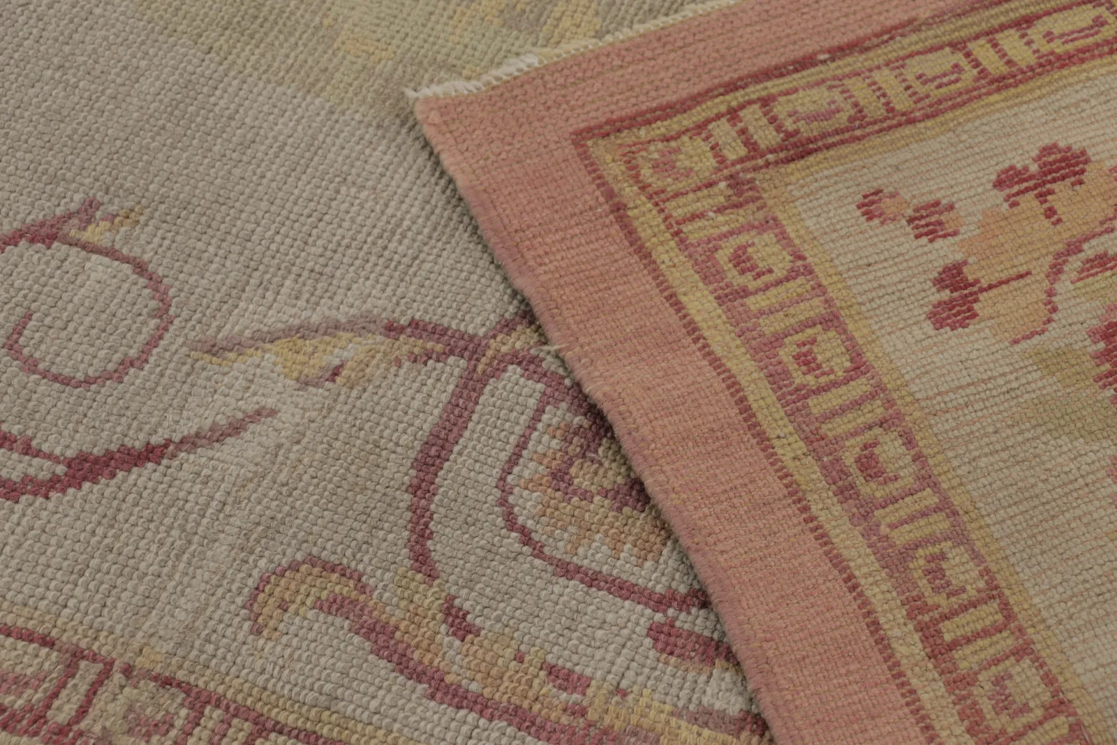 Antique Aubusson Medallion Rug