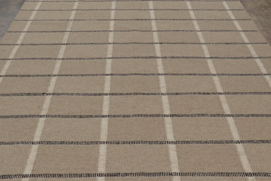 Contemporary Scandinavian Geometric Flatweave