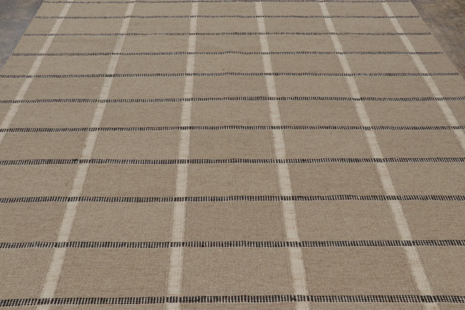 Contemporary Scandinavian Geometric Flatweave