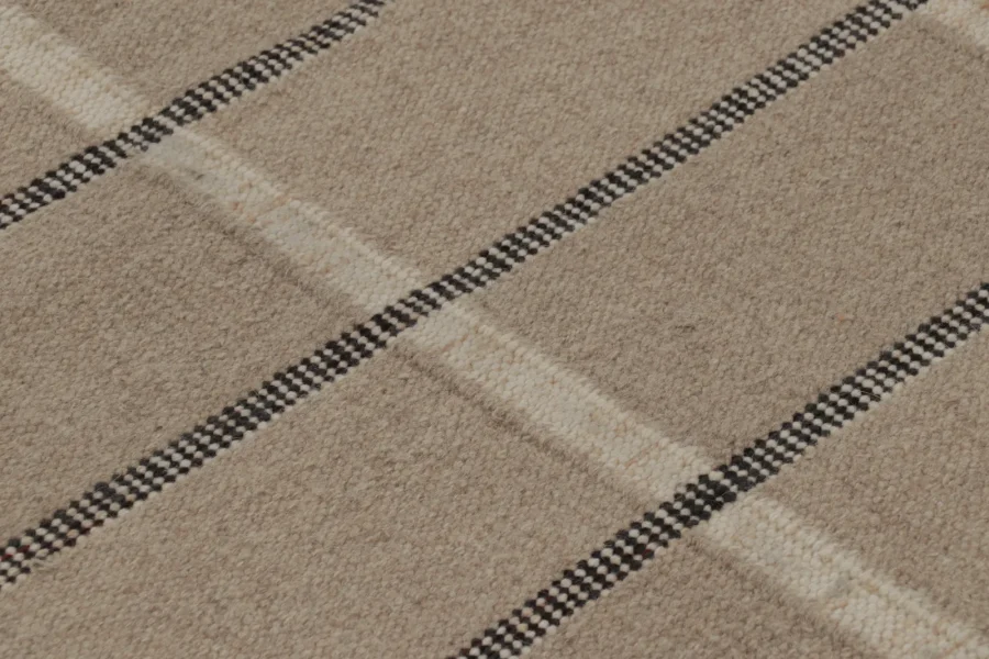 Contemporary Scandinavian Geometric Flatweave