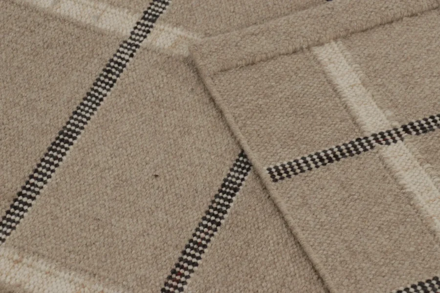 Contemporary Scandinavian Geometric Flatweave