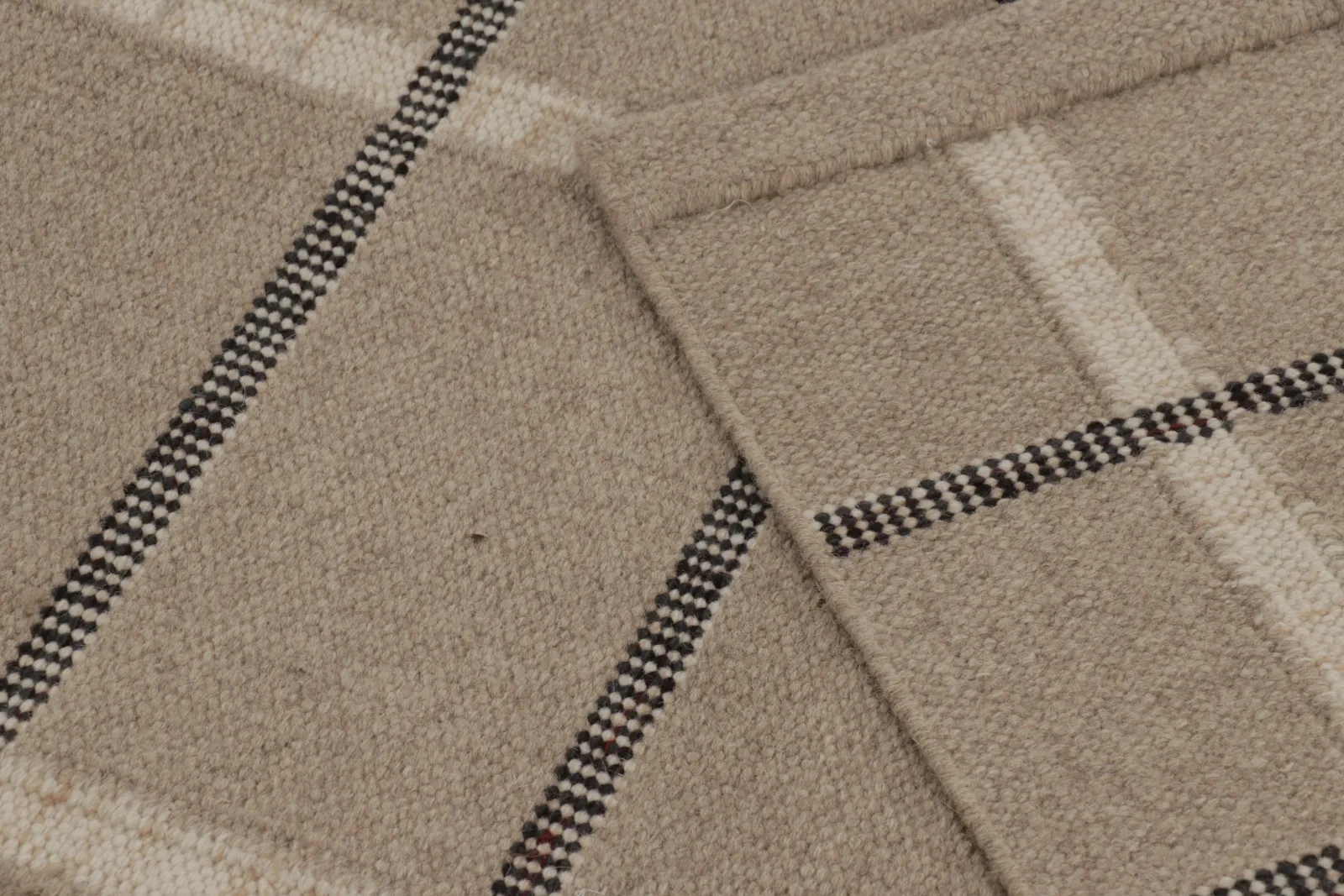 Contemporary Scandinavian Geometric Flatweave
