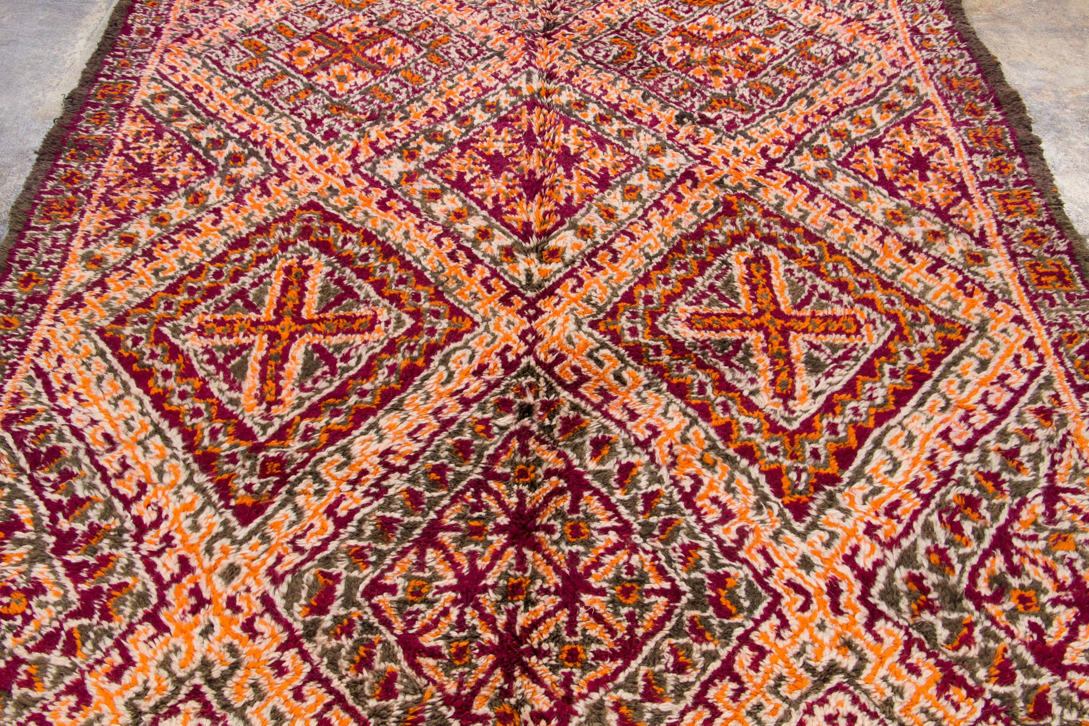 Vintage Moroccan Berber Rug