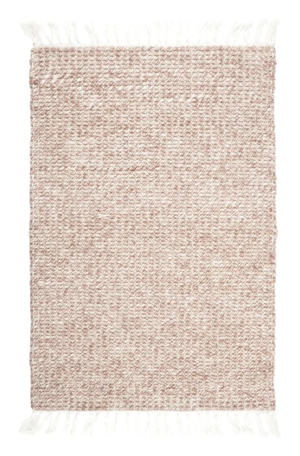 Rug & Kilim's Contemporary Dhurrie Gift-Sized Rug in Textured Beige & Ivory