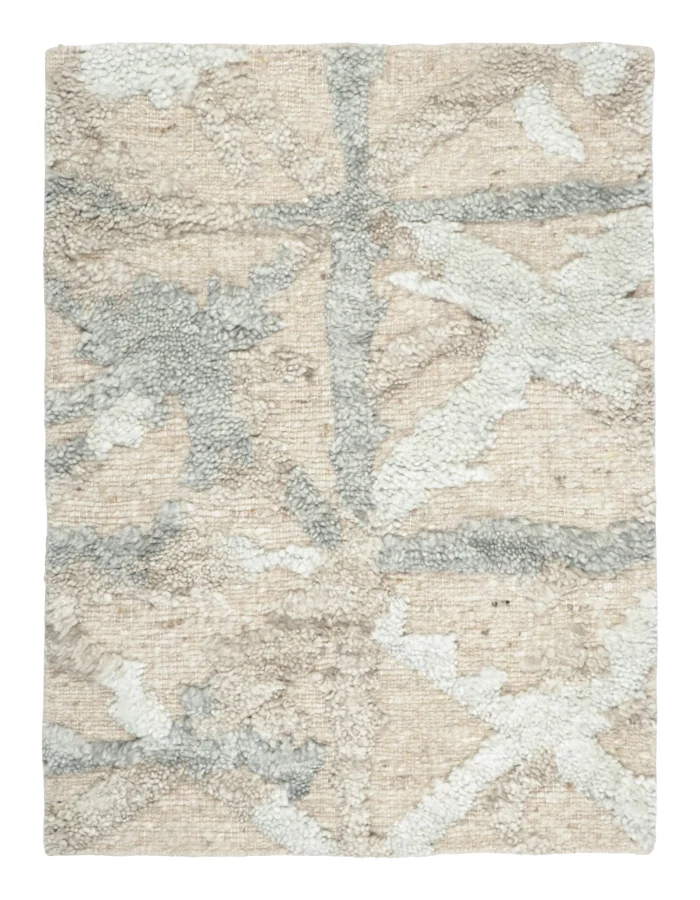 Rug & Kilim’s Contemporary Gift-Sized Rug with Geometric Design in Beige & Gray