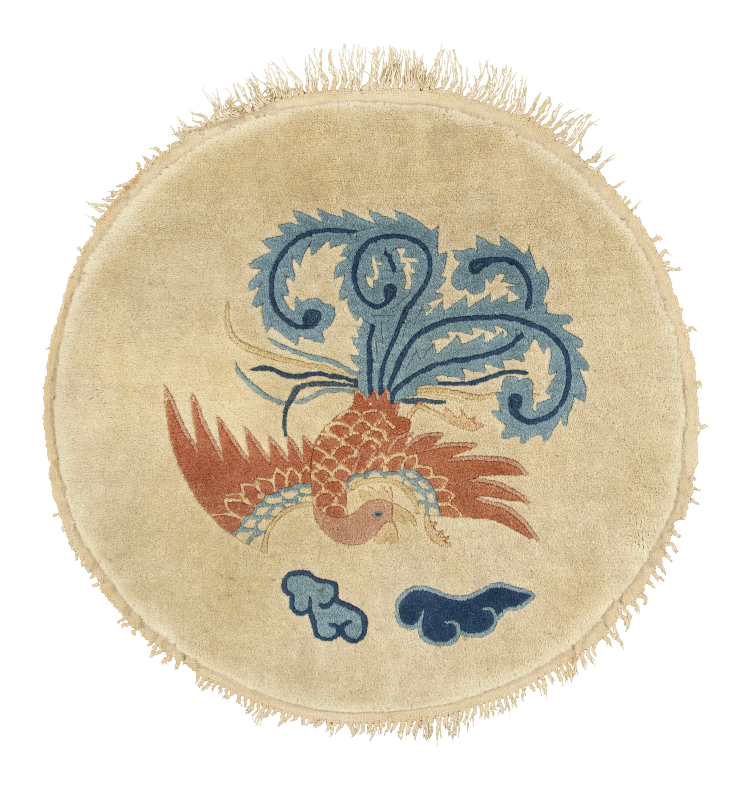 Antique Circle Chinese Peking Rug