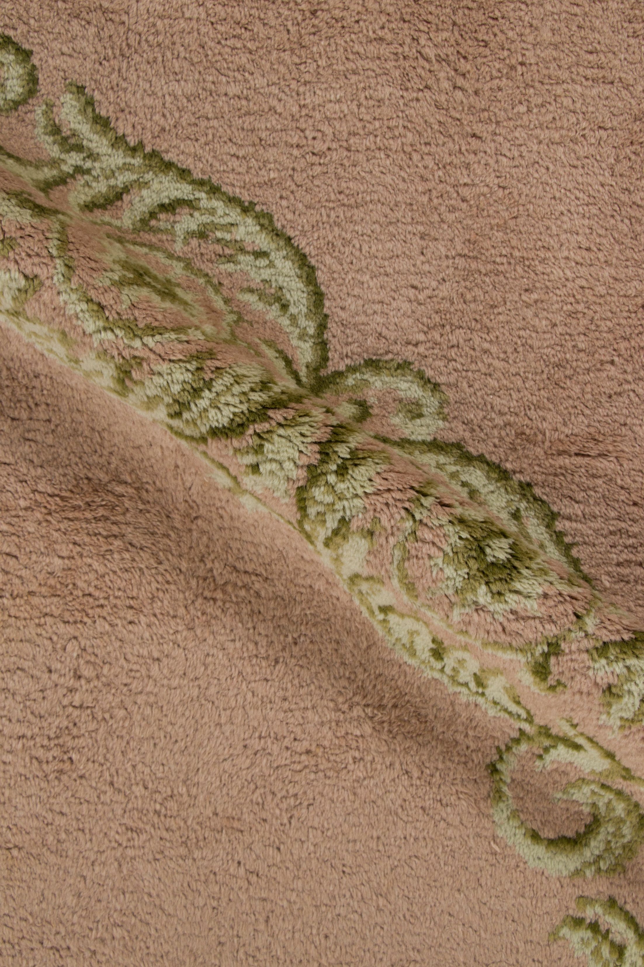 Vintage French Floral Square Rug