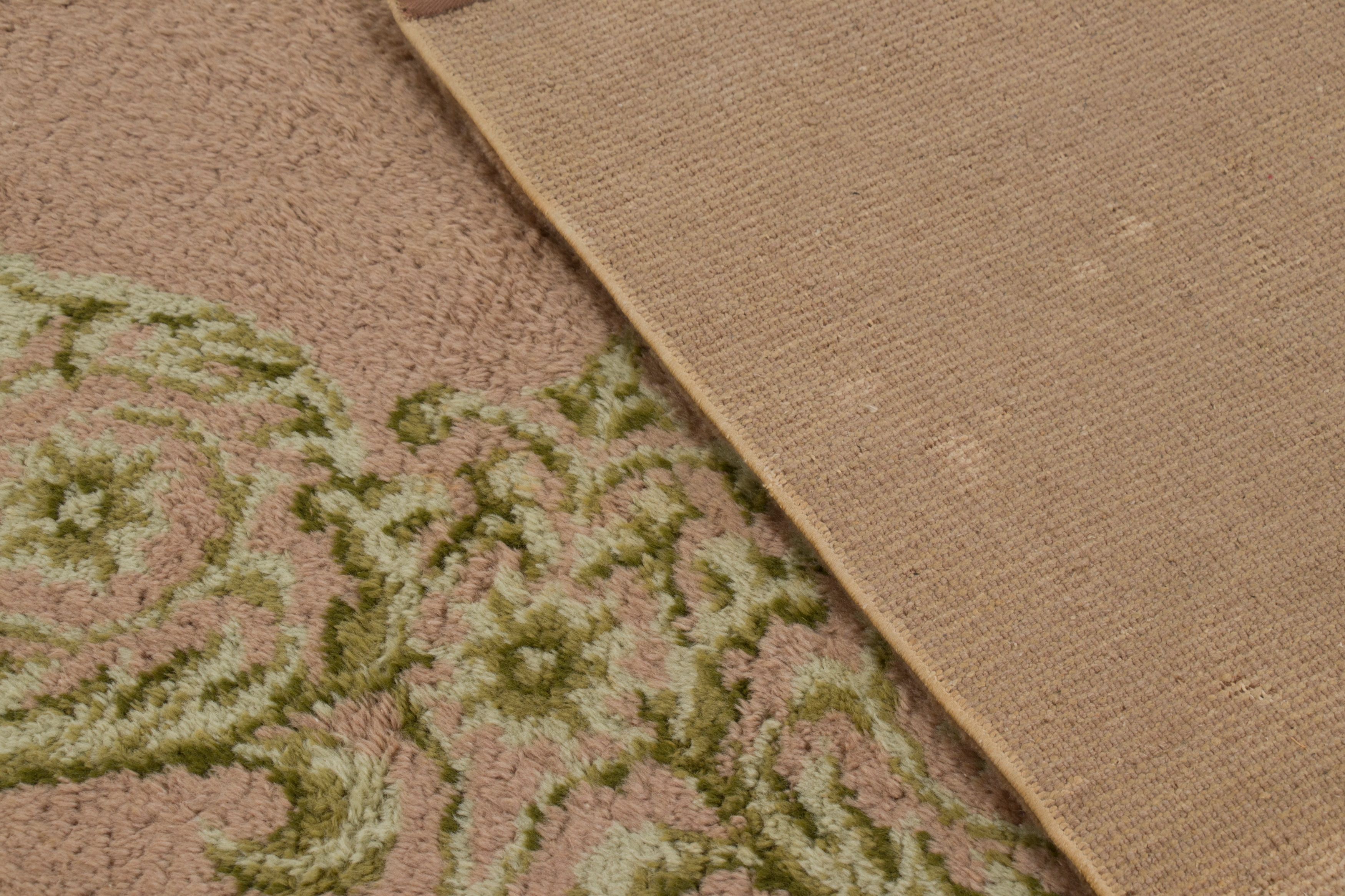 Vintage French Floral Square Rug