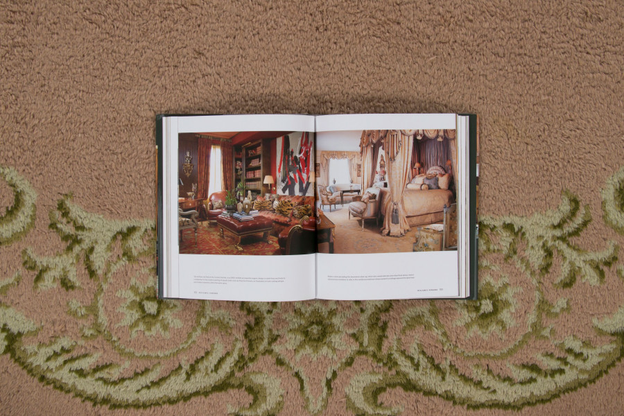 Vintage French Floral Square Rug