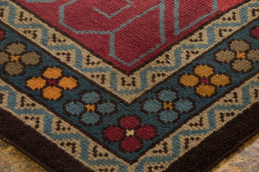 Vintage French Art Nouveau Rug