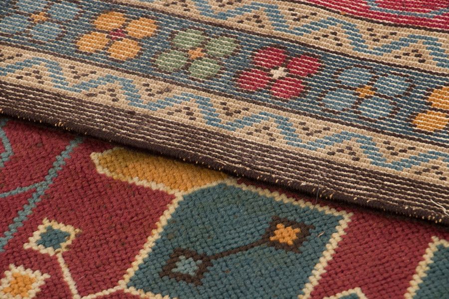 Vintage French Art Nouveau Rug