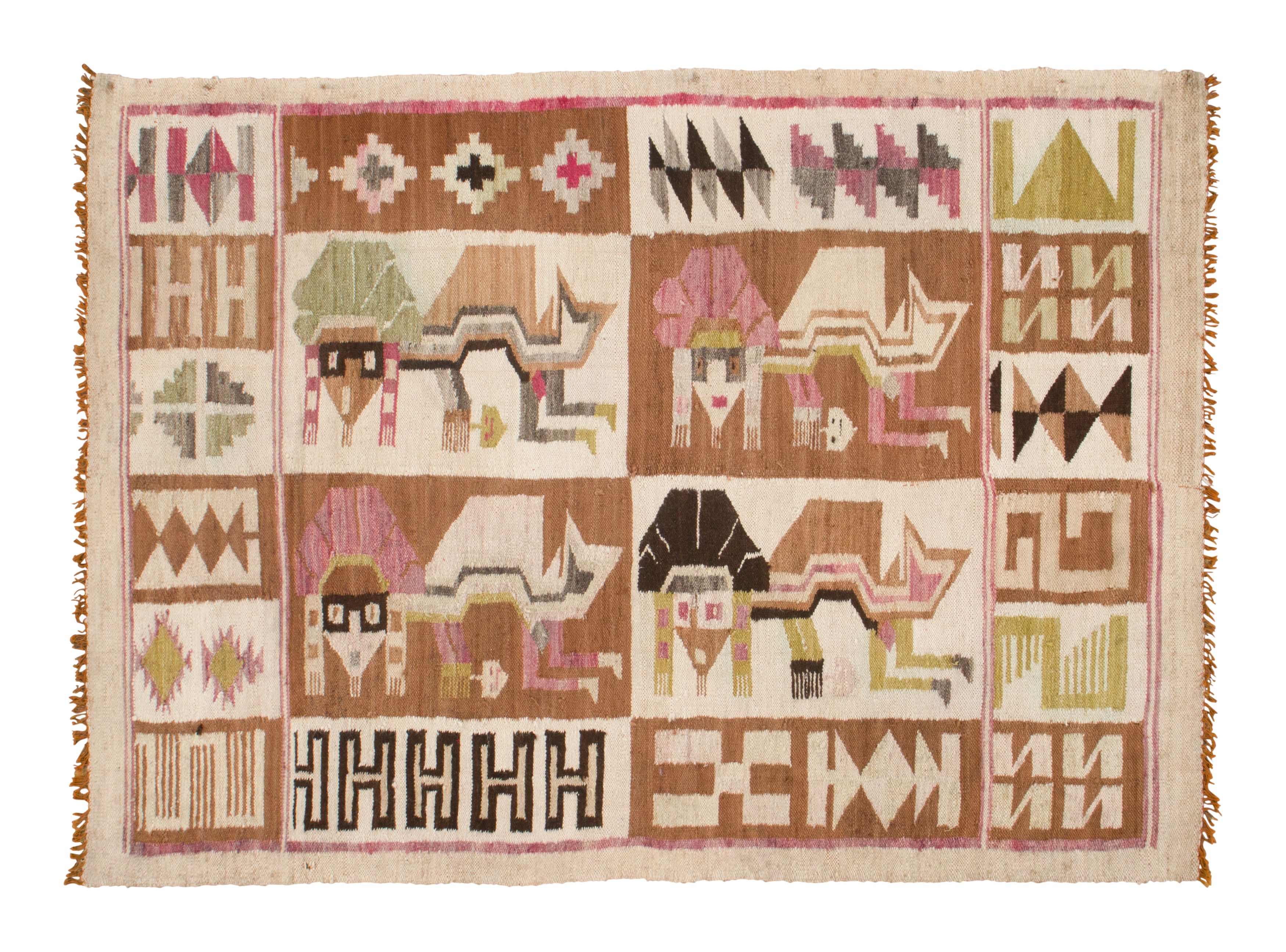 Vintage Scandinavian Kilim Rug