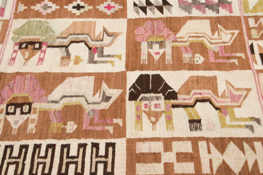 Vintage Scandinavian Kilim Rug