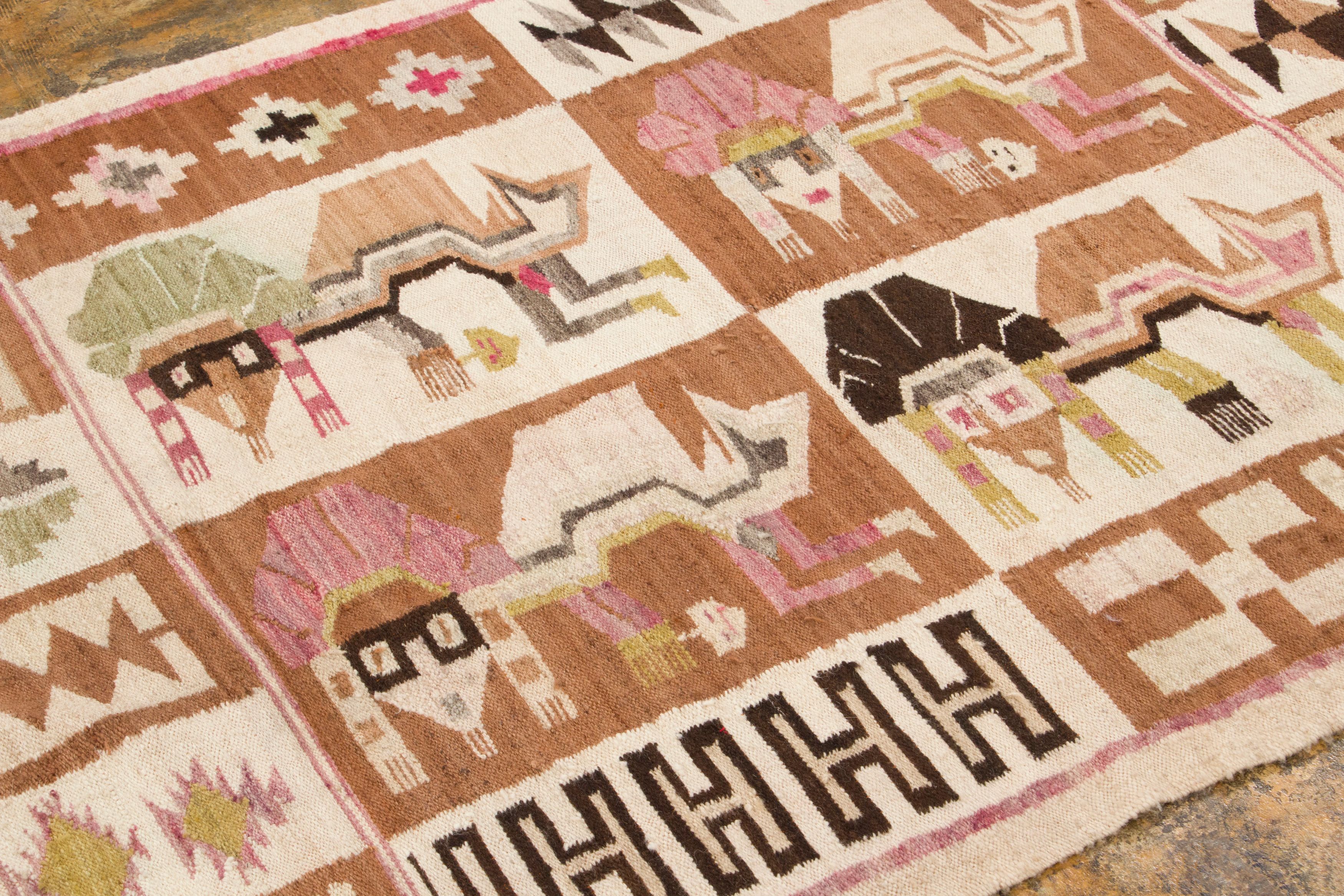 Vintage Scandinavian Kilim Rug